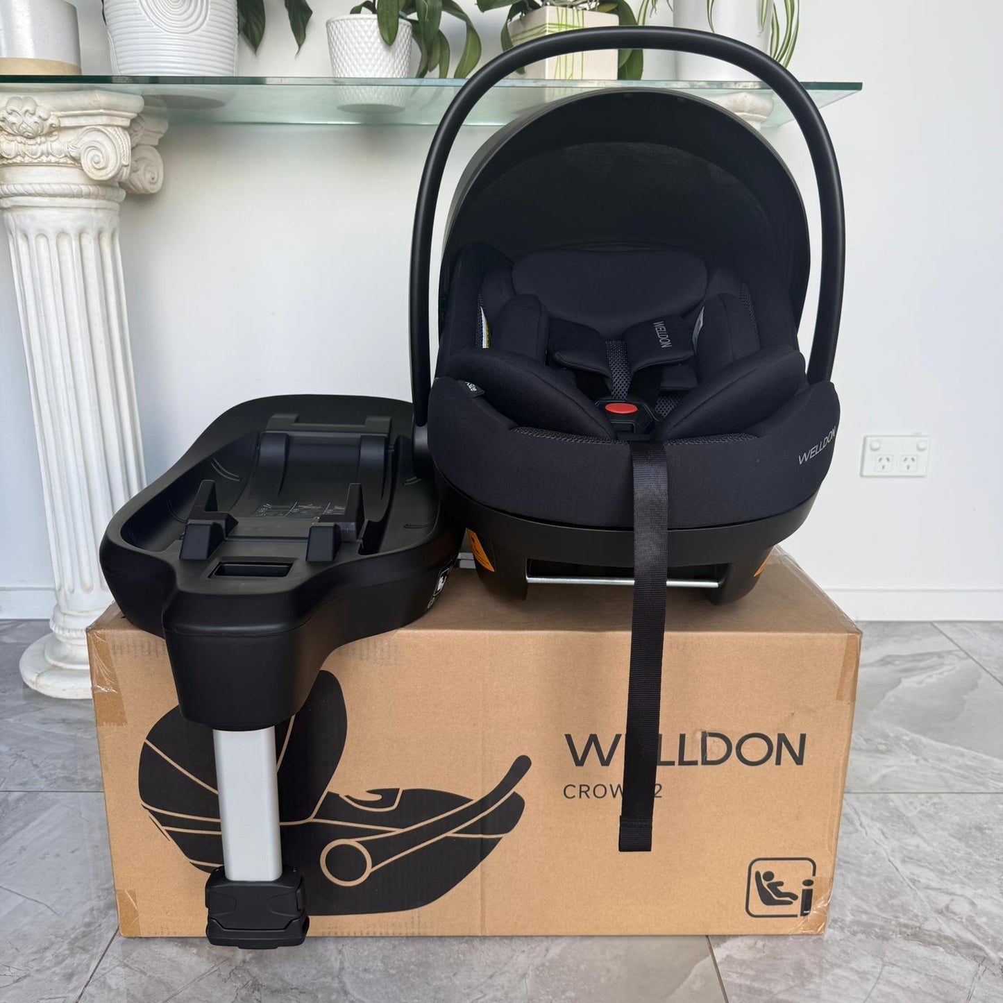 Stridex 3-in-1 Baby Stroller Travel System – with Crown Capsule & Base