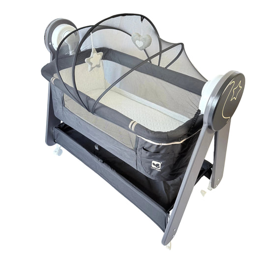 Arête electric rocking co-sleeper bassinet in black