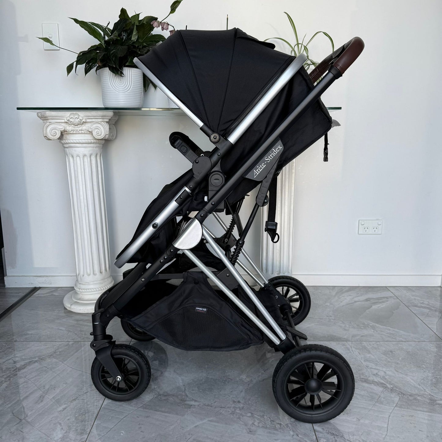 Stridex 3-in-1 Baby Stroller Travel System – with Crown Capsule & Base