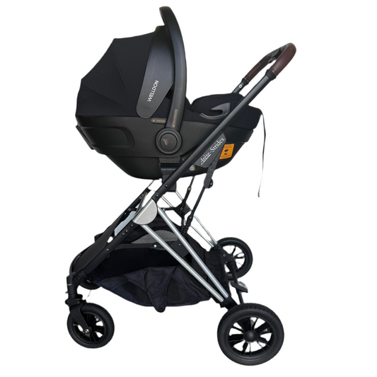 Stridex 3-in-1 Baby Stroller Travel System – with Crown Capsule & Base