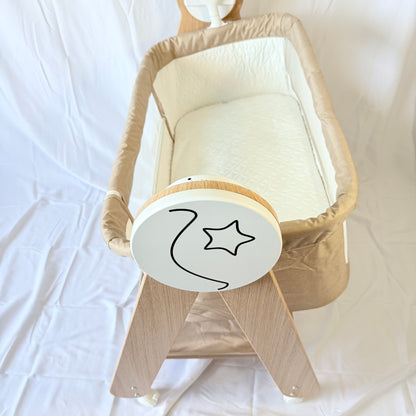 Arête Electric Rocking Cosleeper Bassinet — Beige