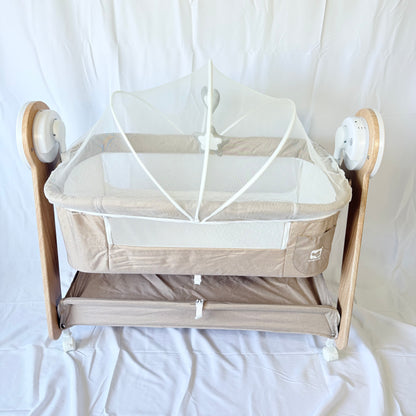 Arête Electric Rocking Cosleeper Bassinet — Beige
