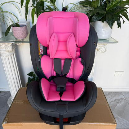 The Orbit Pink - I-Size 360 Rotational Baby Car Seat - Newborn to 12 Years Old