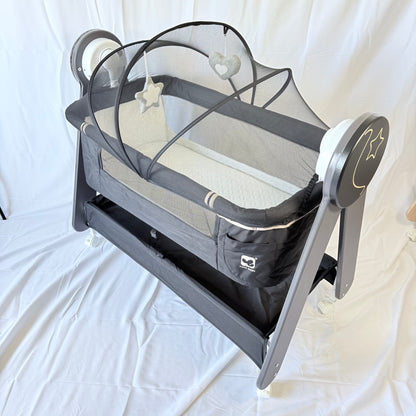 Arête Electric Rocking Cosleeper Bassinet — Black