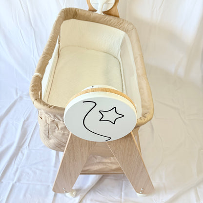Arête Electric Rocking Cosleeper Bassinet — Beige