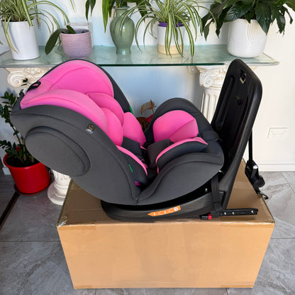 The Orbit Pink - I-Size 360 Rotational Baby Car Seat - Newborn to 12 Years Old